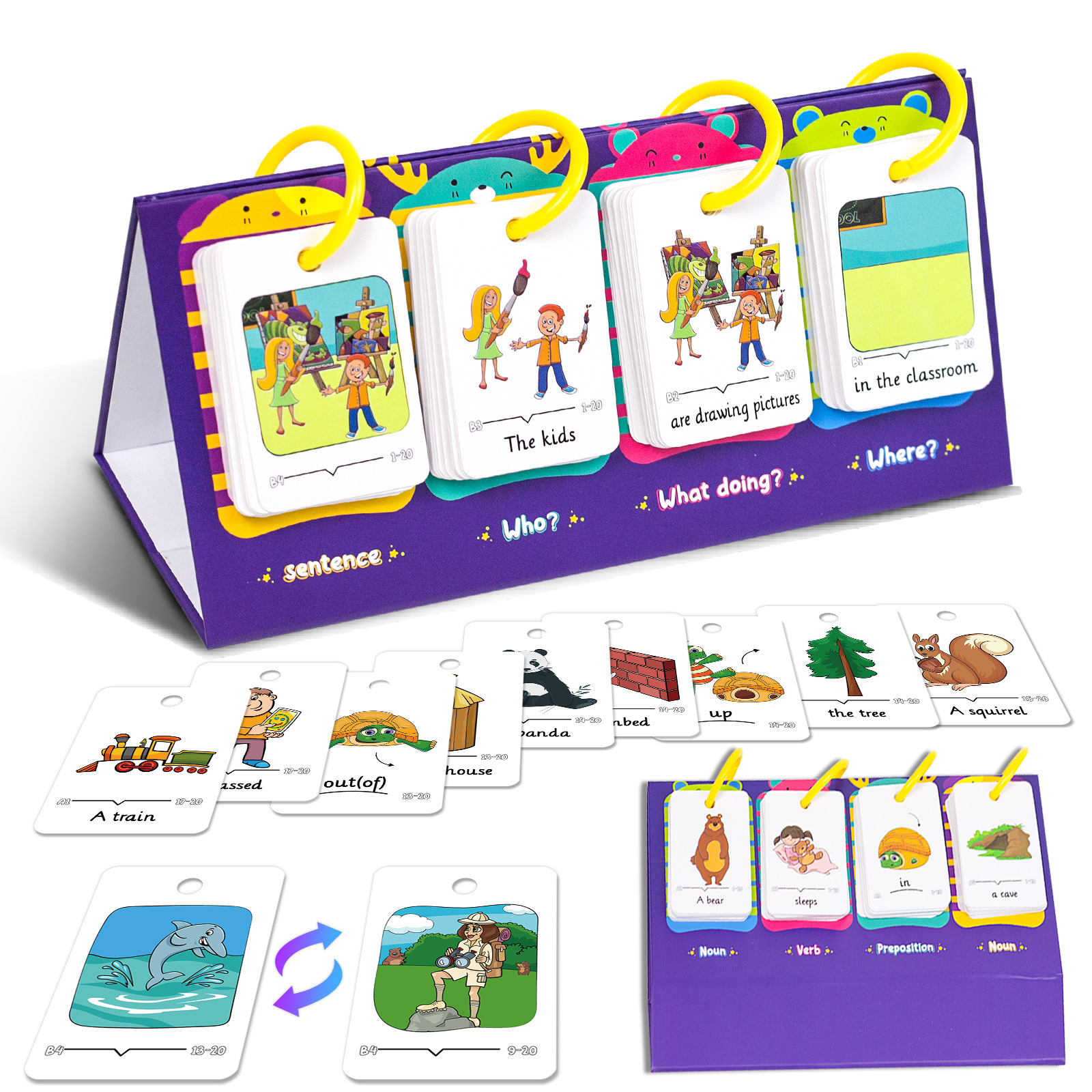Graded Card Display - 80Pcs Table Model Visual Word Card