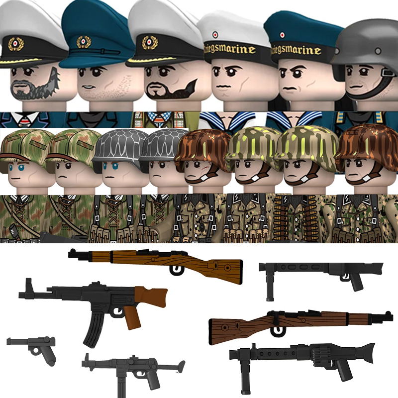 Military WW2 German Navy Figur - Lego Minifigure Holder incelemesi ve fiyatı