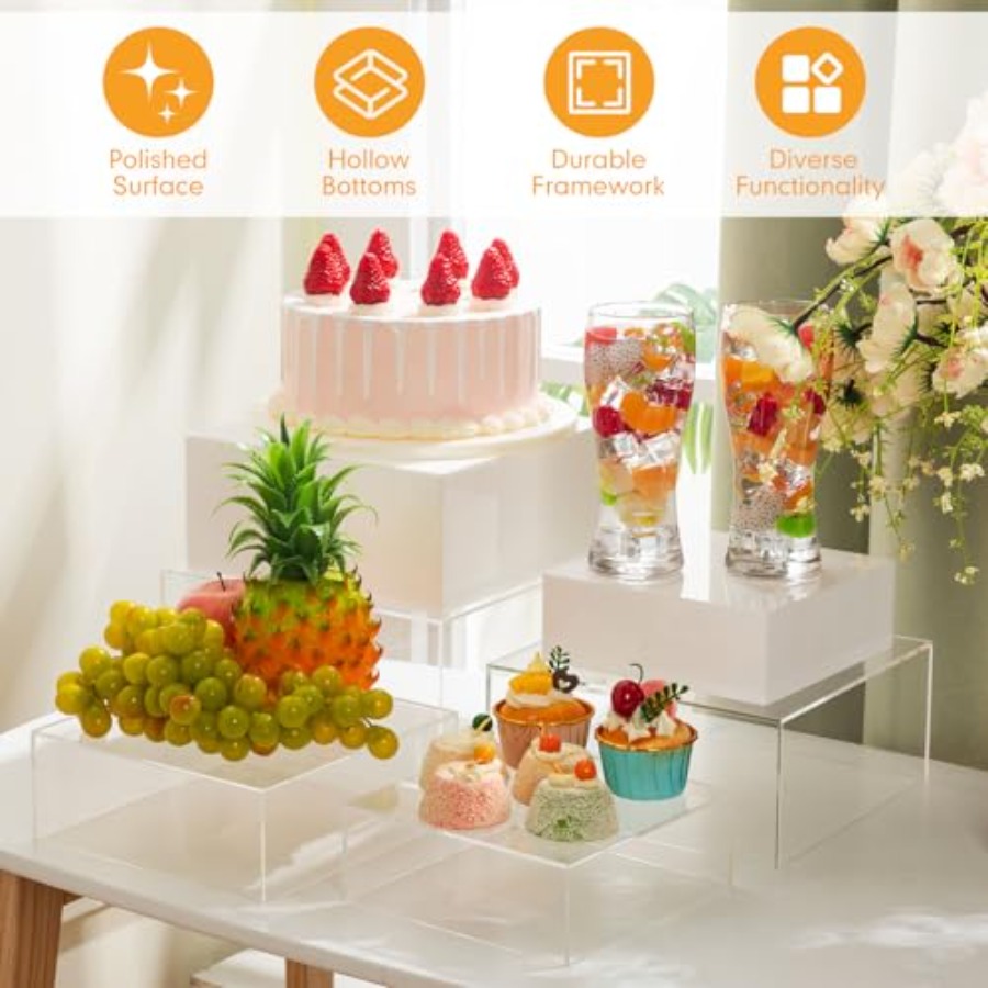 Buffet Risers Set of 10 Acryli - Display Risers Set incelemesi ve fiyatı