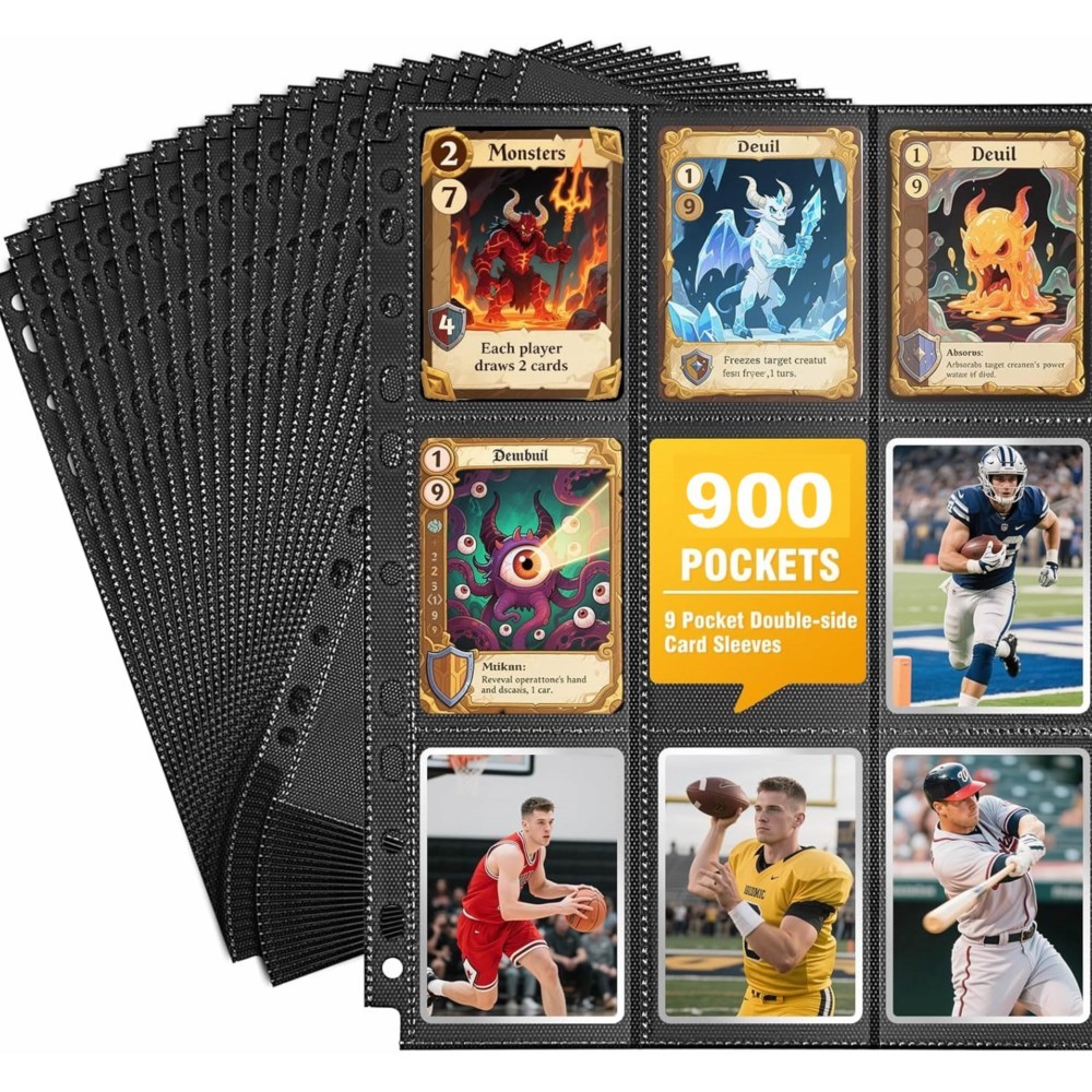 50Pack 900 Pockets Trading Car - Trading Card Binder incelemesi ve fiyatı