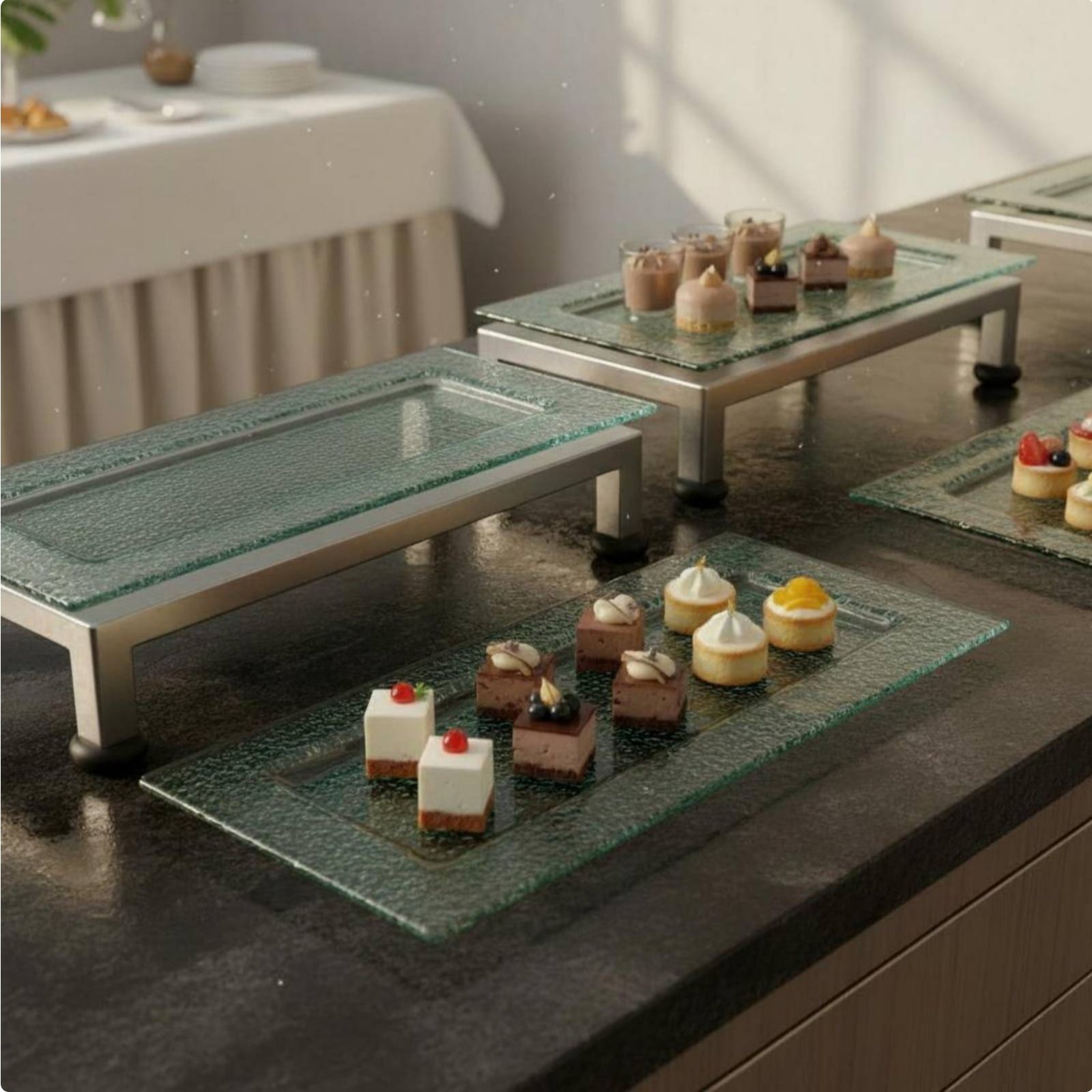 3-Tier Serving Stand Multifunc - Display Risers Set incelemesi ve fiyatı