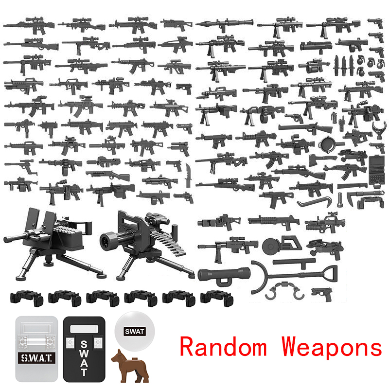 25/50/100Pcs Military Weapons  - Lego Minifigure Holder incelemesi ve fiyatı