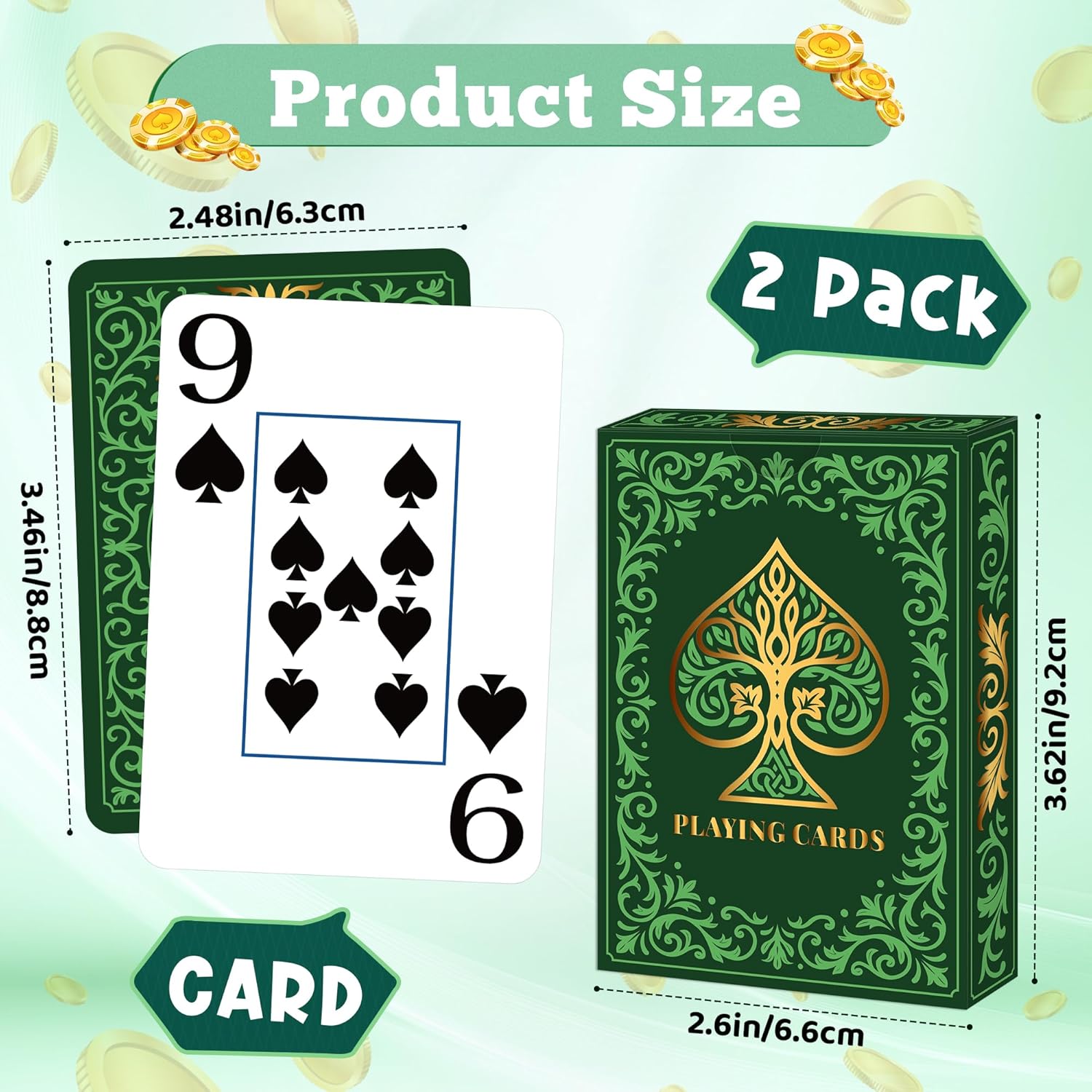 2 Pack Playing Cards | Large P - Graded Card Display incelemesi ve fiyatı