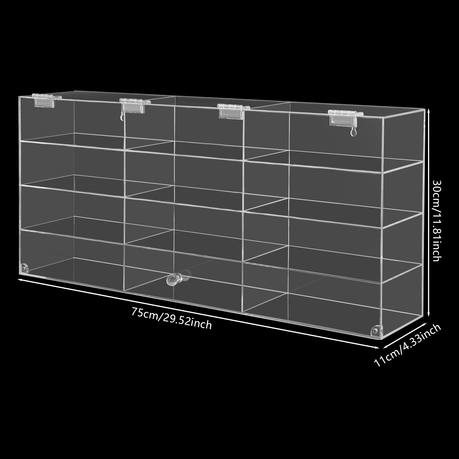 4 Tiers Wall Mounted Toy Displ - Display Case Acrylic incelemesi ve fiyatı