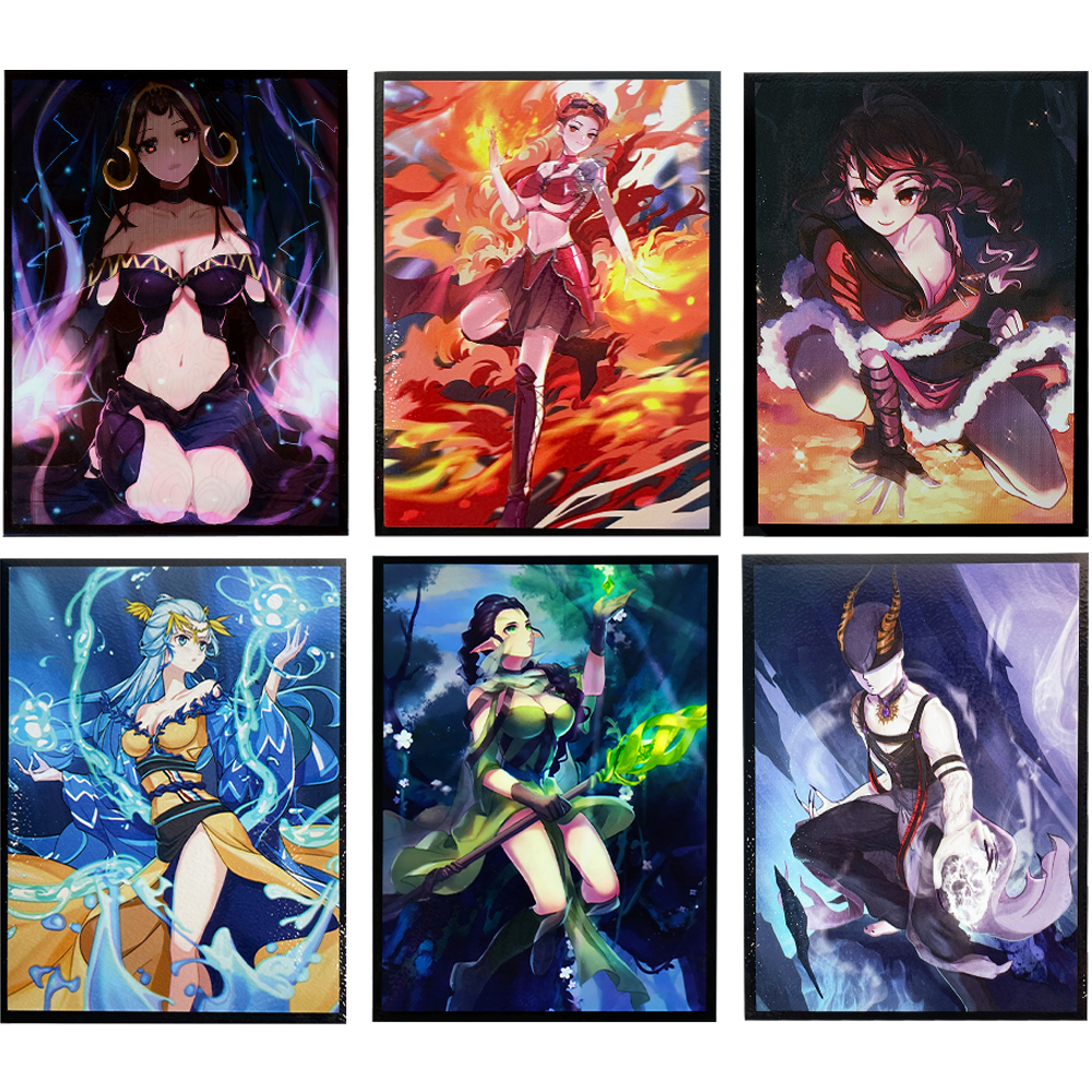 50PCS 66x91mm Art Character Ca - Card Penny Sleeve incelemesi ve fiyatı