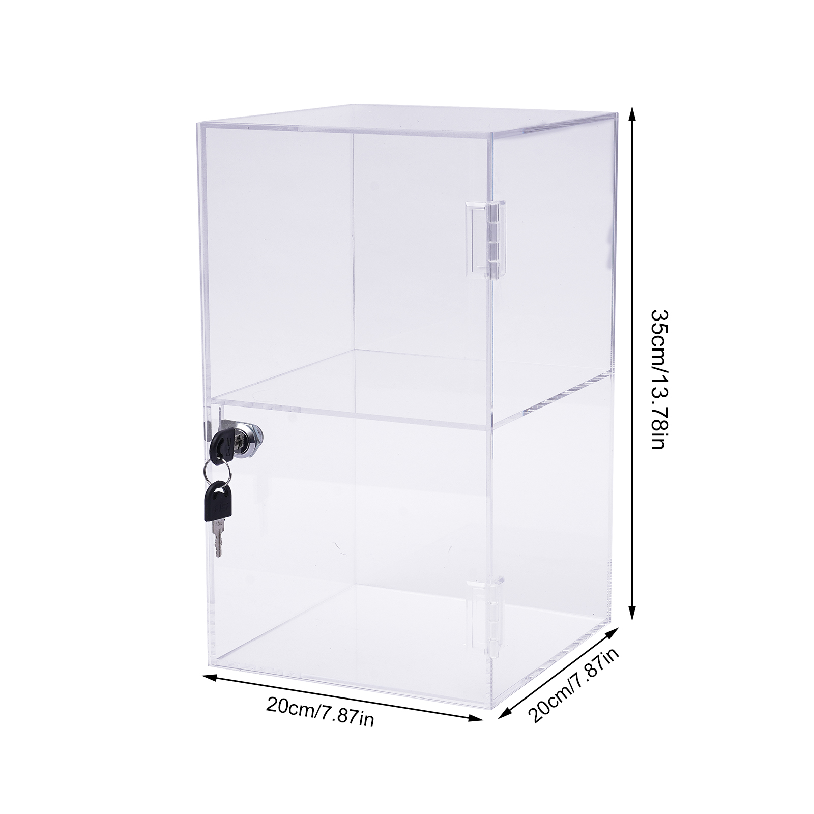 Transparent Acrylic 20x20x35cm - Display Case Acrylic incelemesi ve fiyatı
