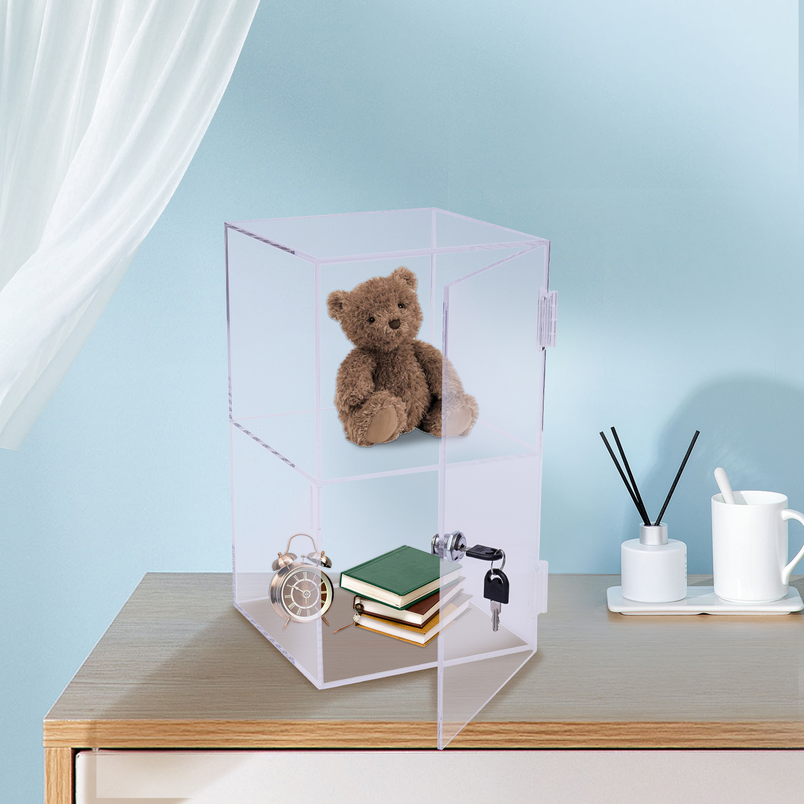Transparent Acrylic 20x20x35cm - Display Case Acrylic incelemesi ve fiyatı
