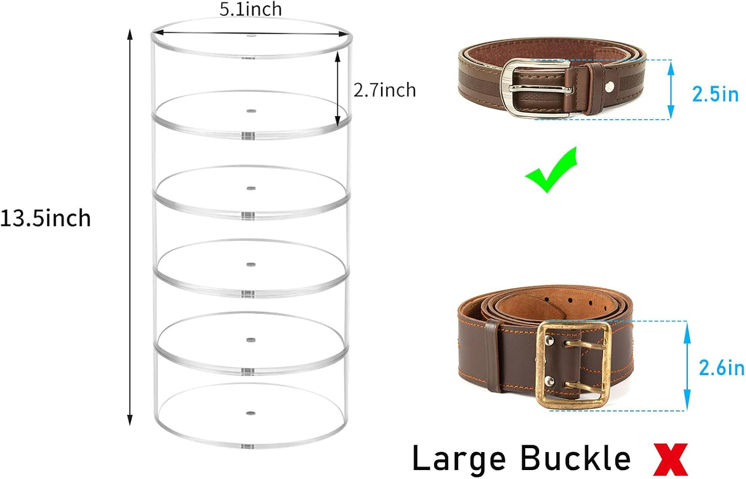 Belt Organizer, Acrylic Displa - Display Case Acrylic incelemesi ve fiyatı